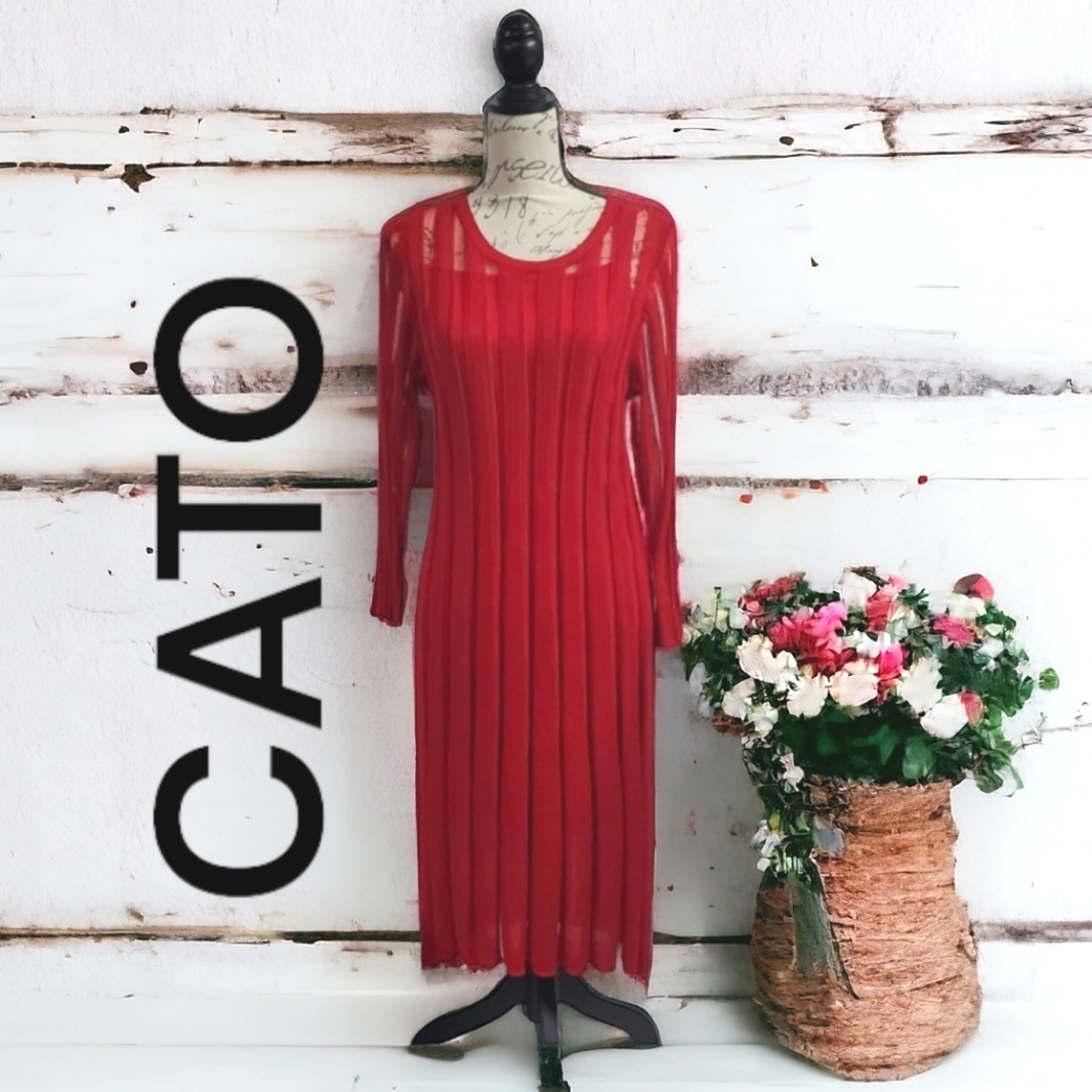 NWT CATO Women's Dress Sheee/Ribbed/Stretchy Size M